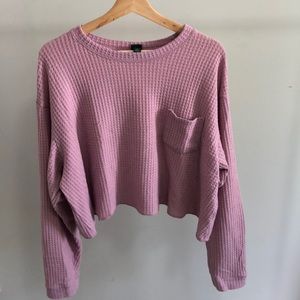 Long sleeve crop top
